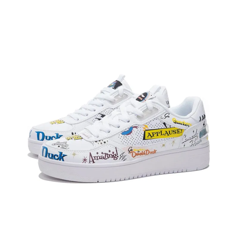 LINING Classic Skateboarding X Disney 'White Yellow' Women's-2