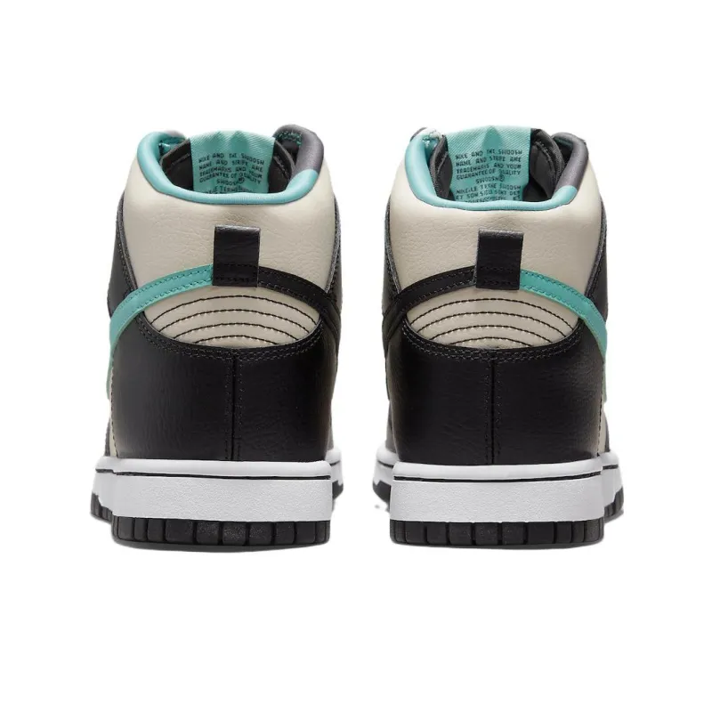 Nike Dunk High Emb Beige Black Washed Teal-4