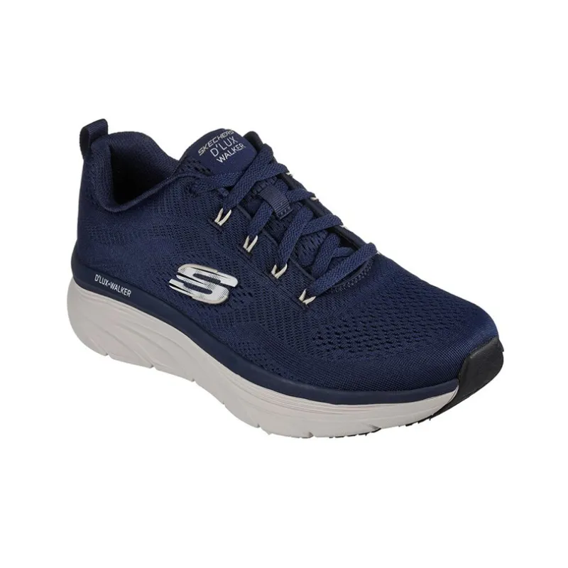 Skechers D'lux Walker Breathable Lightweight Low Top Casual Shoes Men's Blue-2