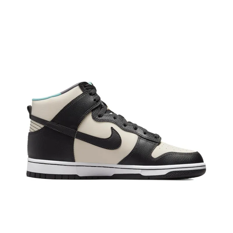 Nike Dunk High Emb Beige Black Washed Teal-1