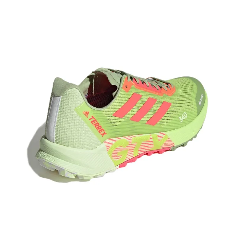 Adidas Terrex Agravic Flow 2.0 Wear-Resistant Low-Top Running Shoes Men's Green-3