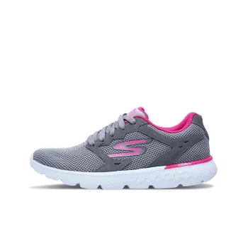 Skechers Go Run 400 Running Shoes Women's Low-Top Light Gray/Peach Pink