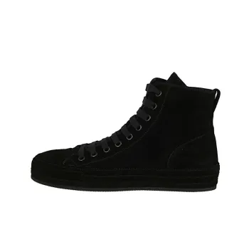 Ann Demeulemeester Raven Panelled Suede Sneakers