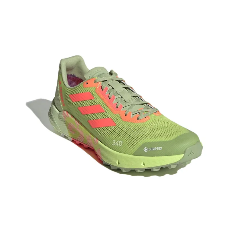Adidas Terrex Agravic Flow 2.0 Wear-Resistant Low-Top Running Shoes Men's Green-2