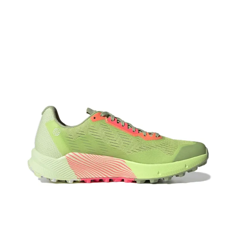 Adidas Terrex Agravic Flow 2.0 Wear-Resistant Low-Top Running Shoes Men's Green-1