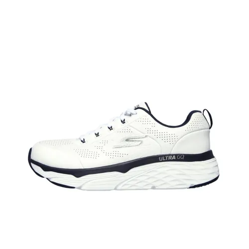 Skechers Max Cushioning Running Shoes Men Low-Top White/Blue