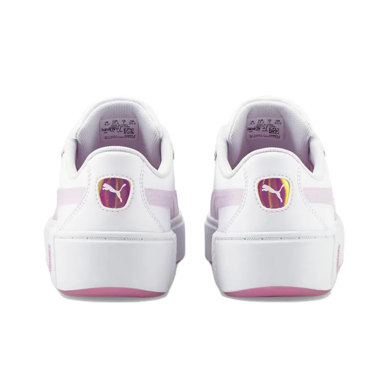 PUMA Smash Platform V2 'Candy White Lavender Fog' Women's-3