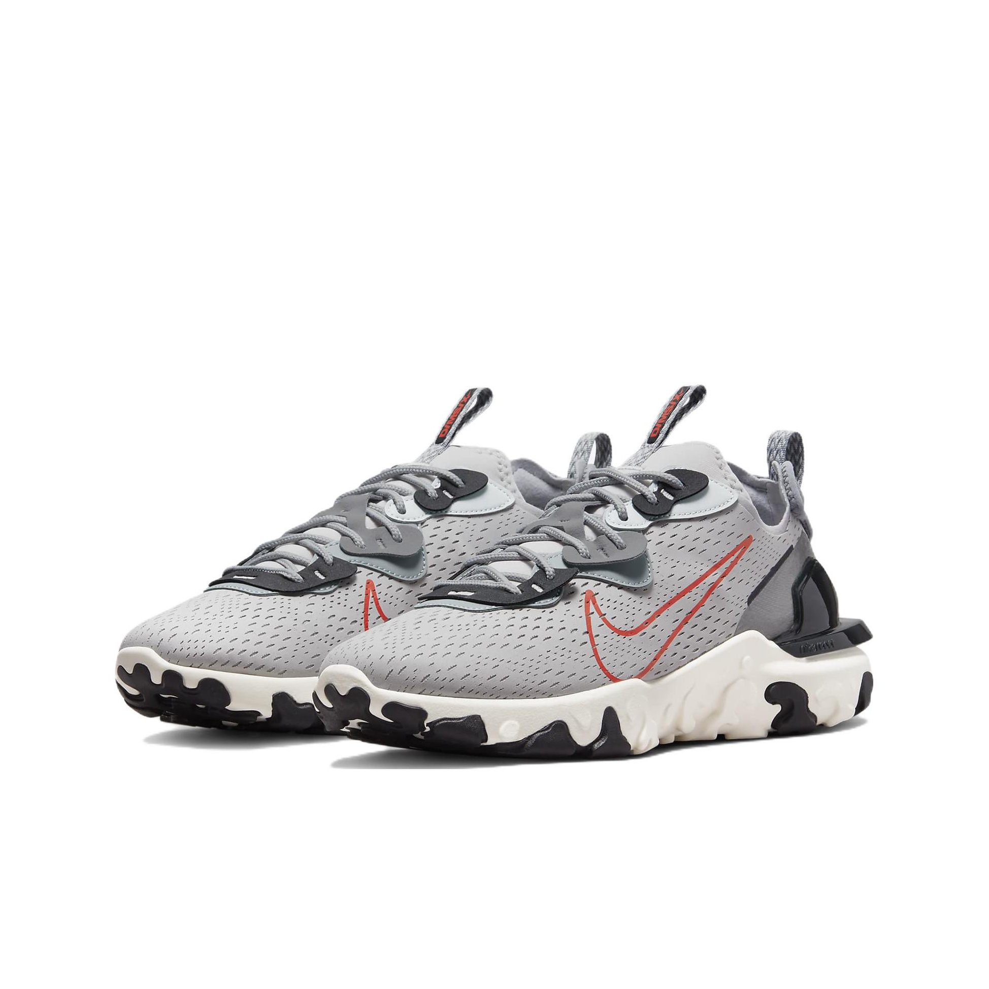 Nike React Vision Sc Grey Fog Team Orange - POIZON