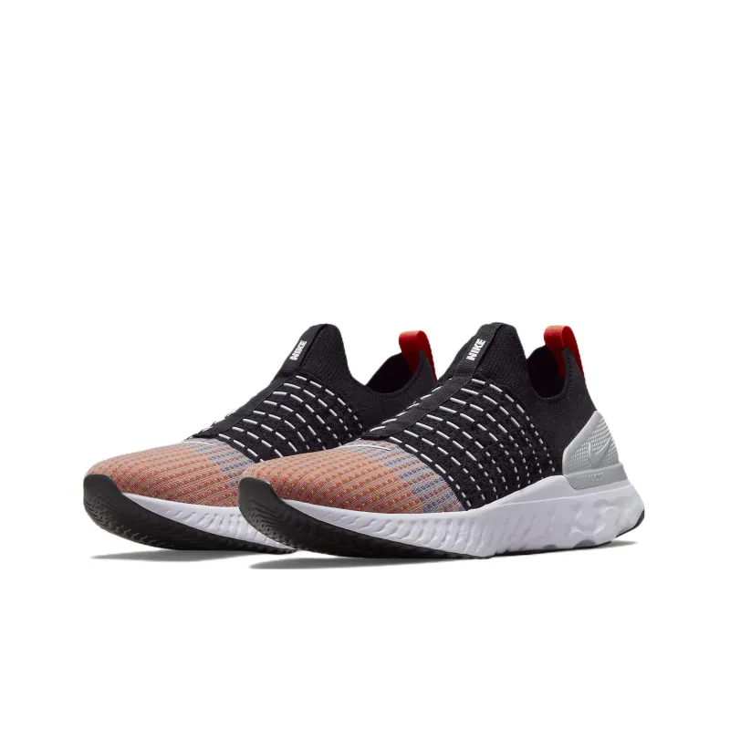Nike React Phantom Run Flyknit 2 Black Team Orange-2