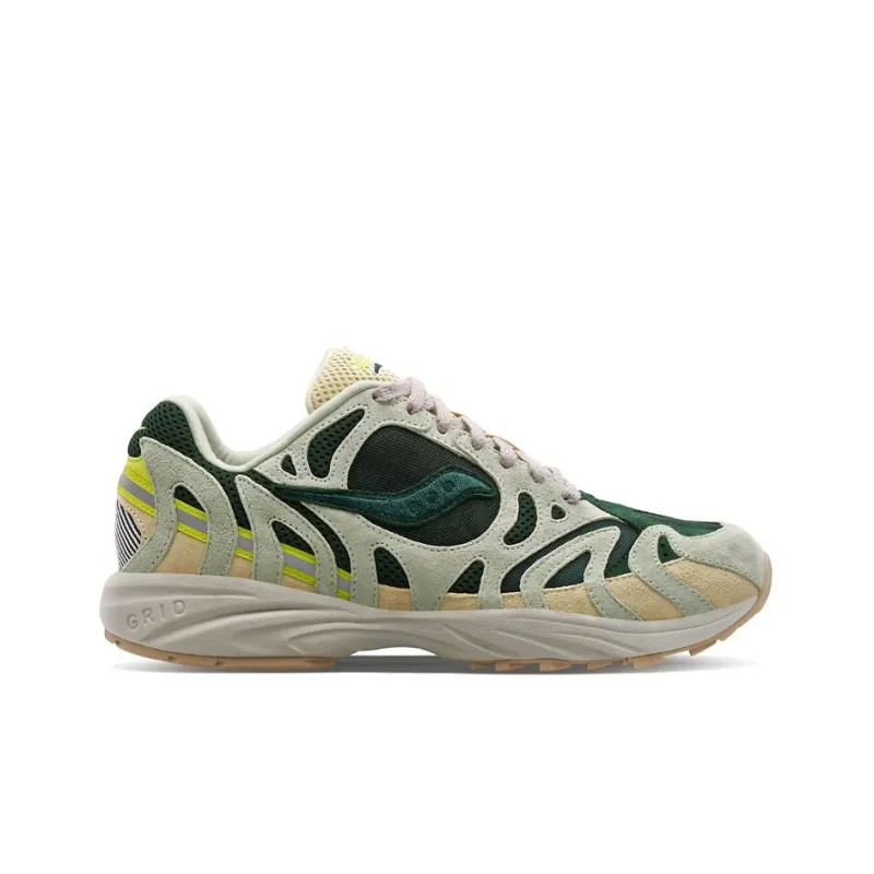 saucony Grid Azura 2000 Forest Green Sage Beige-1