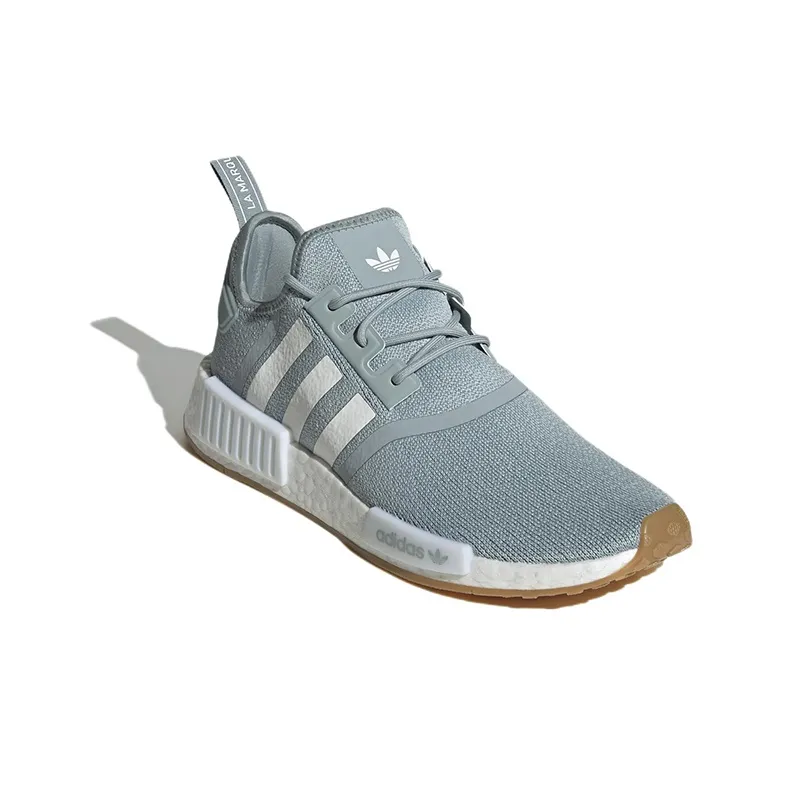 Adidas Nmd R1 Magic Grey White Gum-2