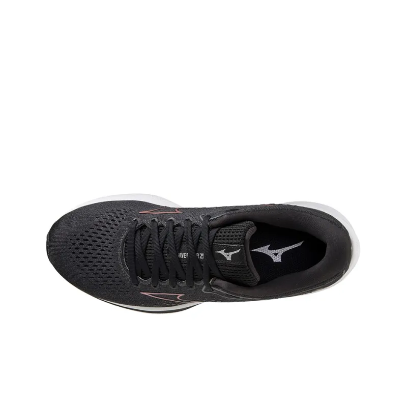 Mizuno Wave Rider 25 Slip Resistant, Abrasion Resistant, Breathable, Lightweight Low Top Running Shoes Women's Black-2