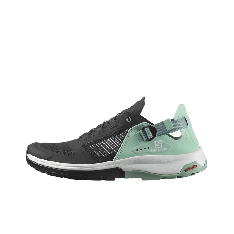 SALOMON Outdoor Shoes Women's Low Top Black/Green-0