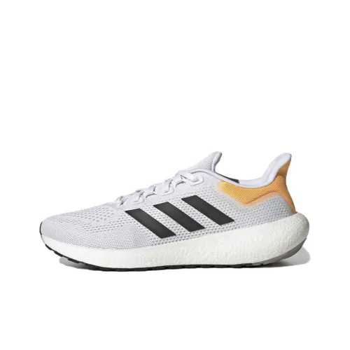 Adidas Pureboost 22 Running Shoes Men Low-Top White/Saffron/Black