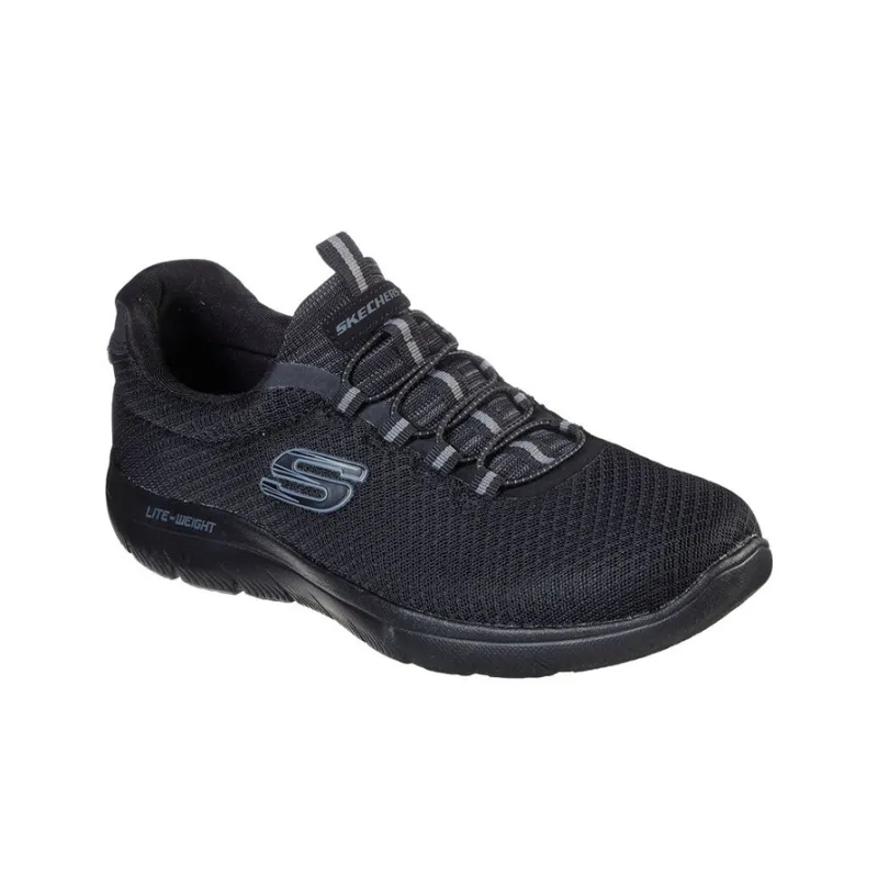 Skechers Summits Collection Casual Shoes Men Low Top Pure Black-2