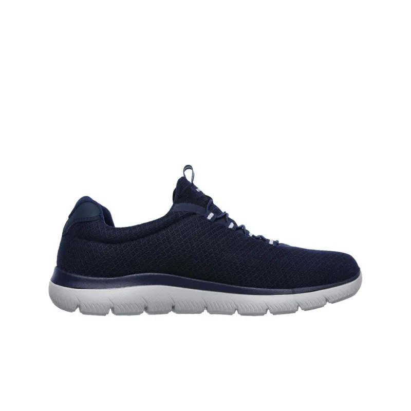 Skechers Summits Cushioning Anti-Slip And Wear-Resistant Low-Top Casual Shoes Men's Blue-1