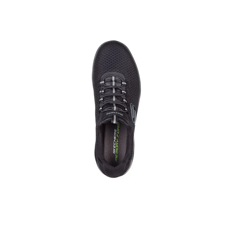 Skechers Summits Collection Casual Shoes Men Low Top Pure Black-3