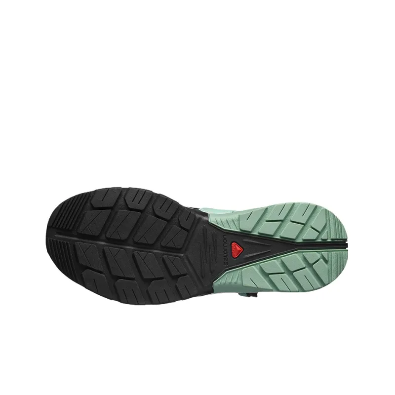 SALOMON Outdoor Shoes Women's Low Top Black/Green-4