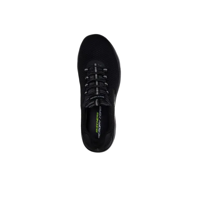 Skechers Summits Cushioning Anti-Slip And Wear-Resistant Low-Top Casual Shoes Men's Black-3