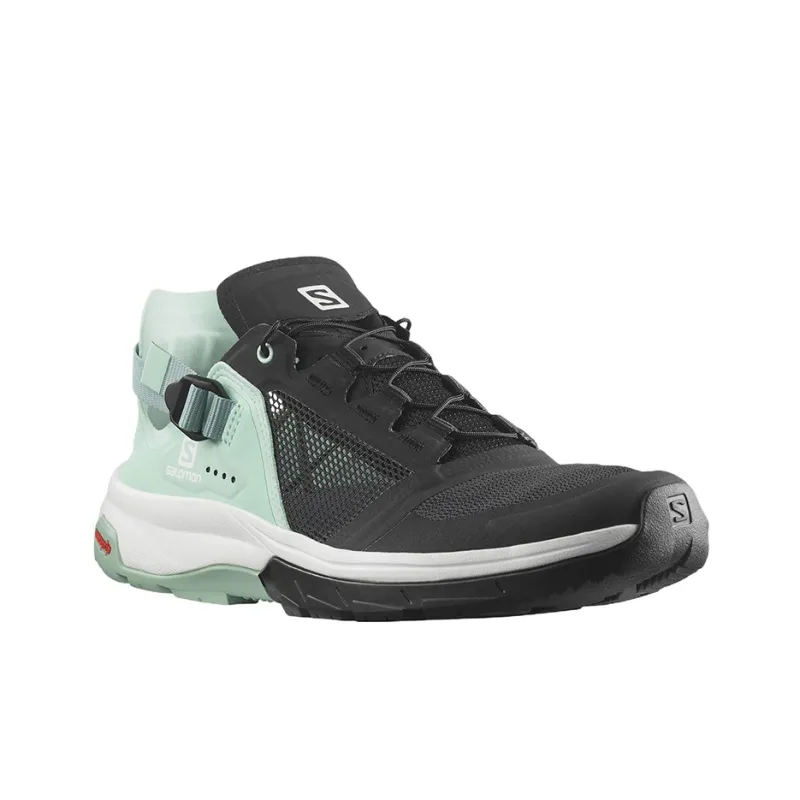 SALOMON Outdoor Shoes Women's Low Top Black/Green-1