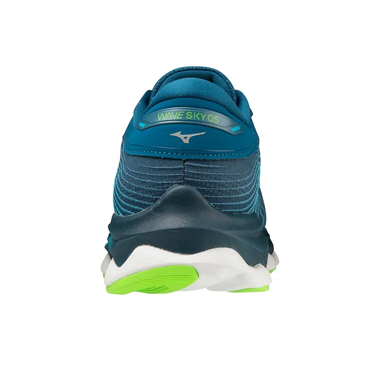 Mizuno Wave Sky 5 'Peacock Gecko Green'-3