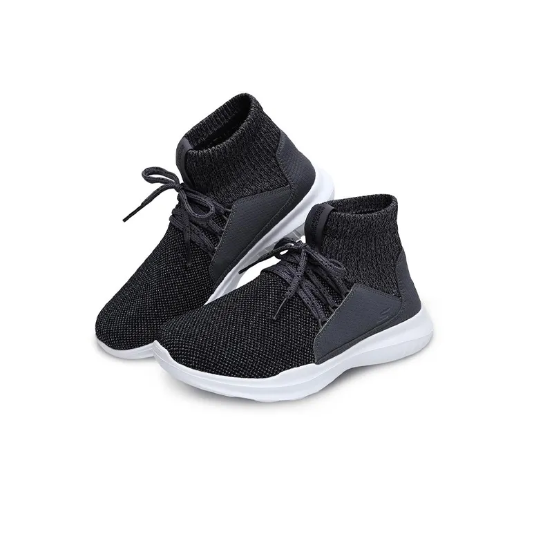 Skechers Go Run Mojo Cushioning Anti-Slip And Wear-Resistant Mid-Top Casual Running Shoes Women's Black-2