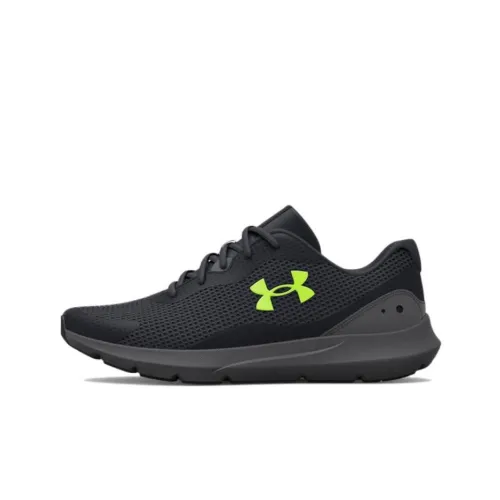 Under Armour Surge 3 Running Shoes Men Low-Top Black/Green