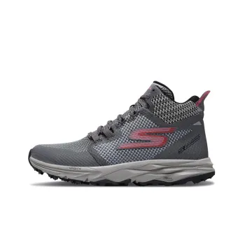 Skechers Go Trail 2 Cushioning Anti-Slip And Wear-Resistant Mid-Top Athletic Shoes Women's Gray Pink