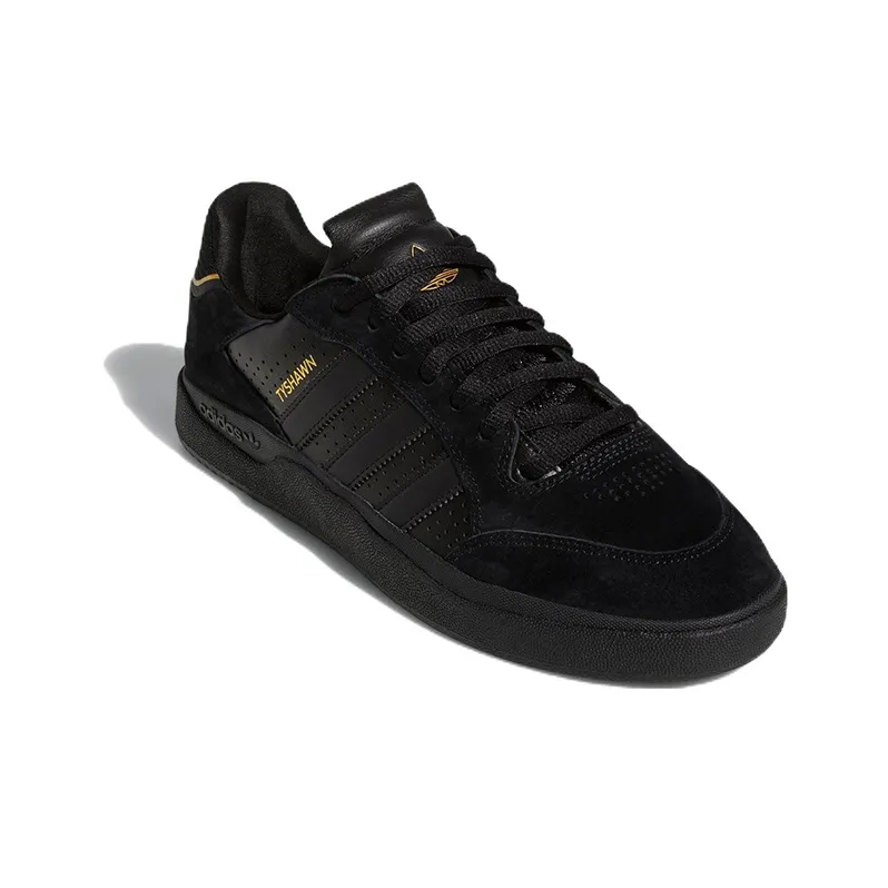 Adidas Tyshawn Low Black Gold Metallic-2