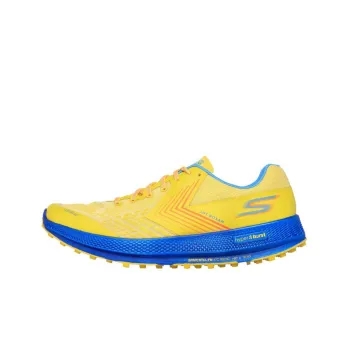 Skechers GO RUN Cushioning Anti-Slip And Wear-Resistant Low-Top Running Shoes Men's Yellow Blue