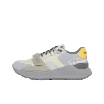 Burberry Vintage Cushioning, Slip Resistant, And Abrasion Resistant Low Top Casual Shoes Men's Gray