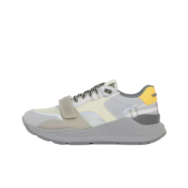Burberry Vintage Cushioning, Slip Resistant, And Abrasion Resistant Low Top Casual Shoes Men's Gray-0