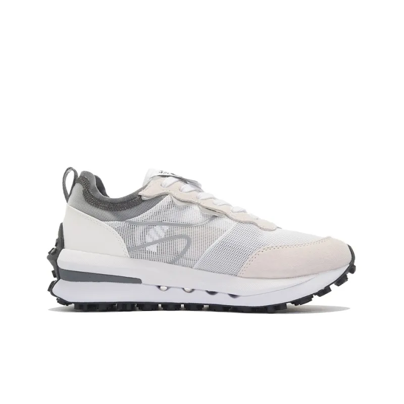 LiNing Square Circle V2 Square Round V2 Anti Slip Wear Resistant Low Top Sports Casual Shoes Women's Gray White-1