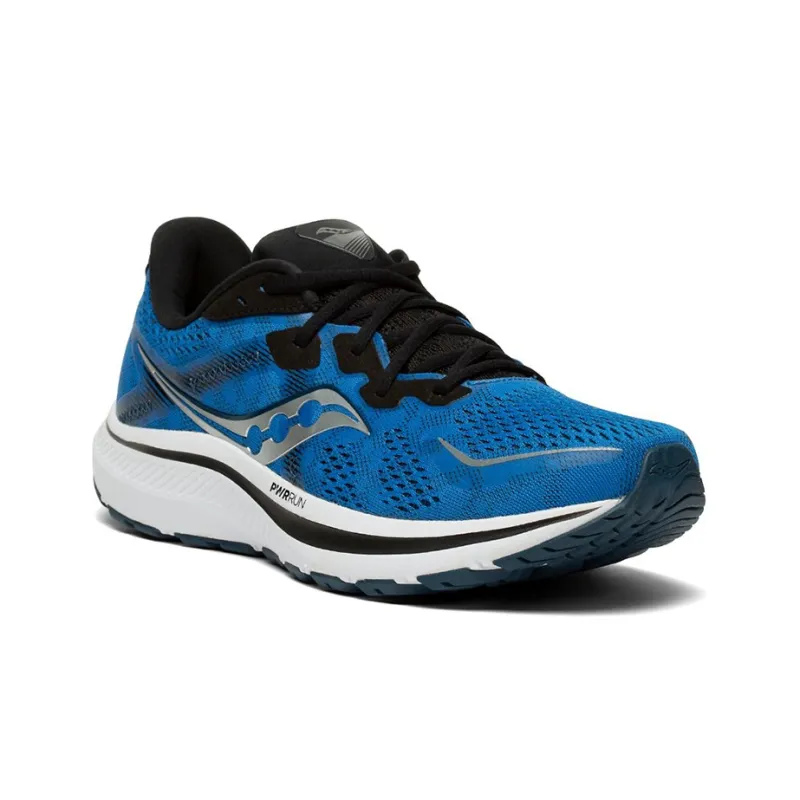 Saucony Omni 20 Running Shoes Men Low-Top Blue/Black/White-2