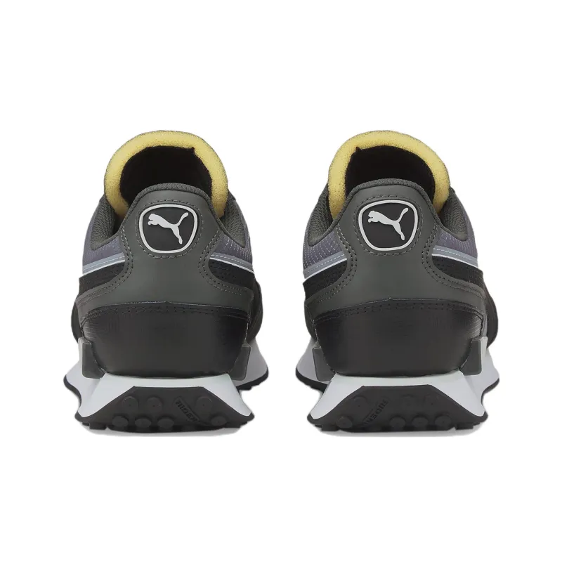 PUMA Future Rider Double Tech Cushioning Anti-Slip And Wear-Resistant Low-Top Casual Shoes Unisex Black Blue White-3