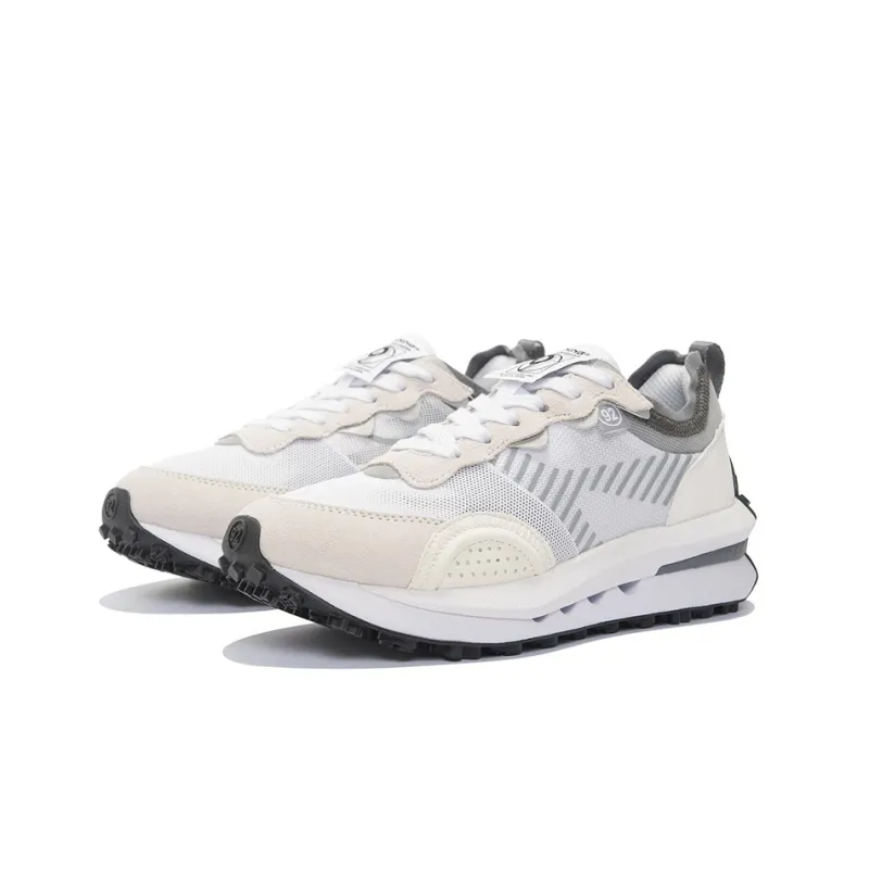 LiNing Square Circle V2 Square Round V2 Anti Slip Wear Resistant Low Top Sports Casual Shoes Women's Gray White-2