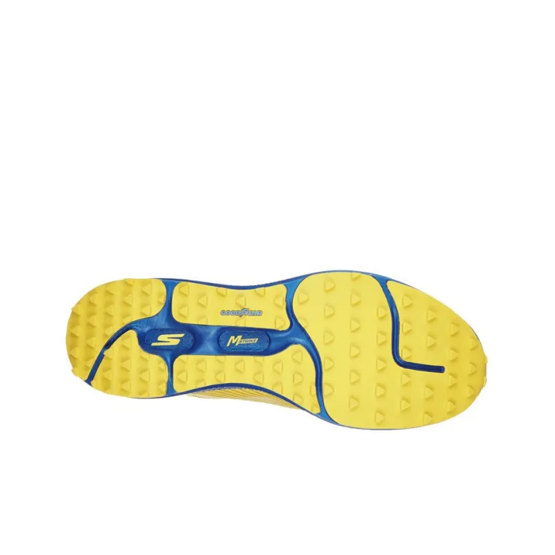 Skechers GO RUN Cushioning Anti-Slip And Wear-Resistant Low-Top Running Shoes Men's Yellow Blue-4