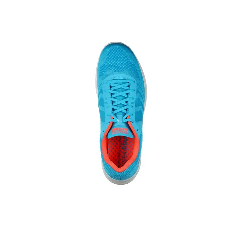 Skechers Go Run Razor 3 Low-Top Running Shoes Men's Blue Orange-3