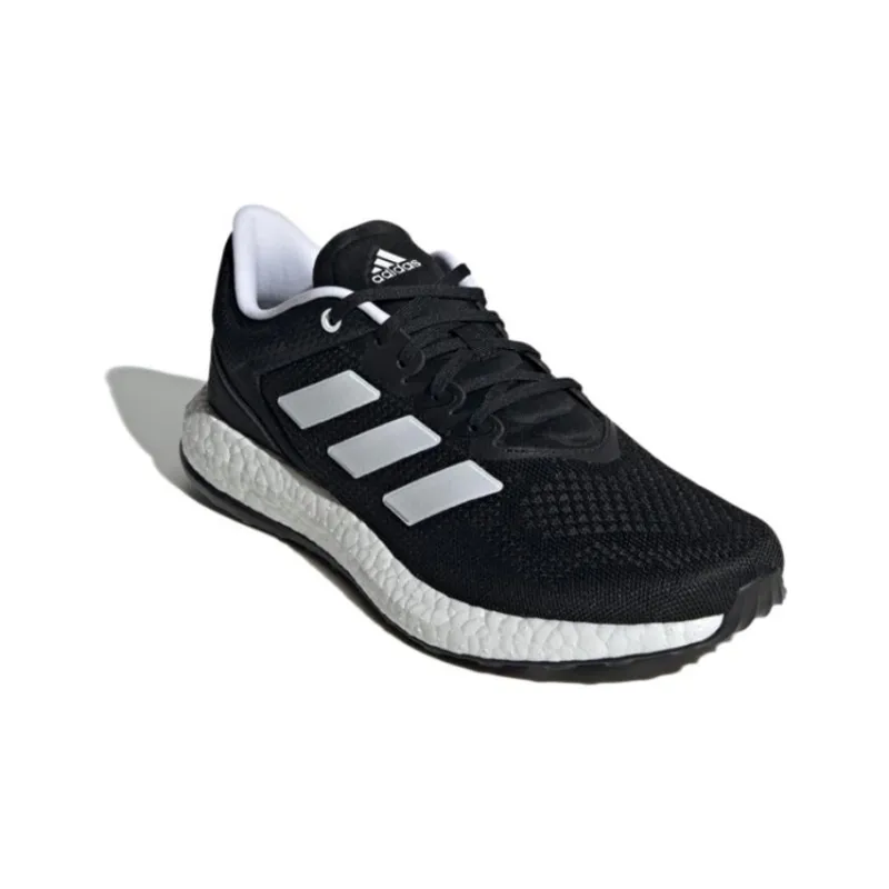 Adidas PureBoost Q2 Cozy Breathable 'Black White'-2