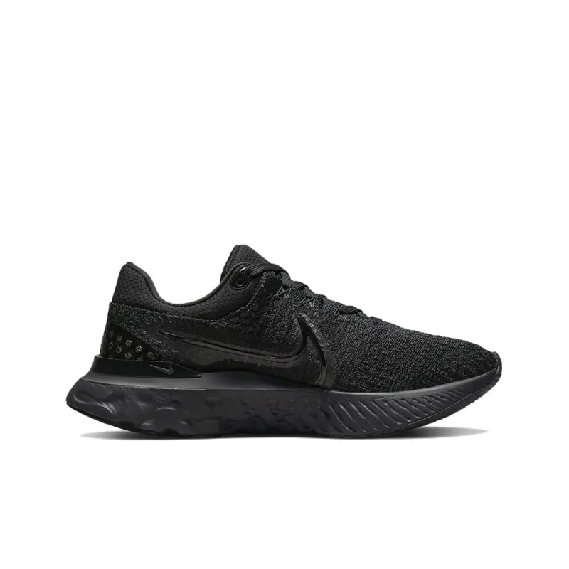 Nike React Infinity Run Flyknit 3 Triple Black Women's-1