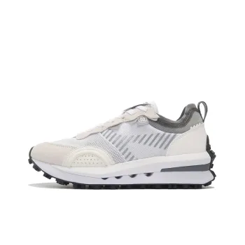 LiNing Square Circle V2 Square Round V2 Anti Slip Wear Resistant Low Top Sports Casual Shoes Women's Gray White