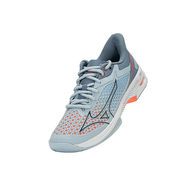 Mizuno Wave Enforce Cushioning Anti-Slip Wear-Resistant Breathability Low-Top Tennis Shoes Women's Blue Orange-1