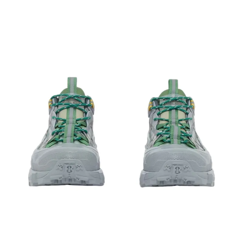 Burberry Arthur Low-Top Check Sneaker Grey Green-2
