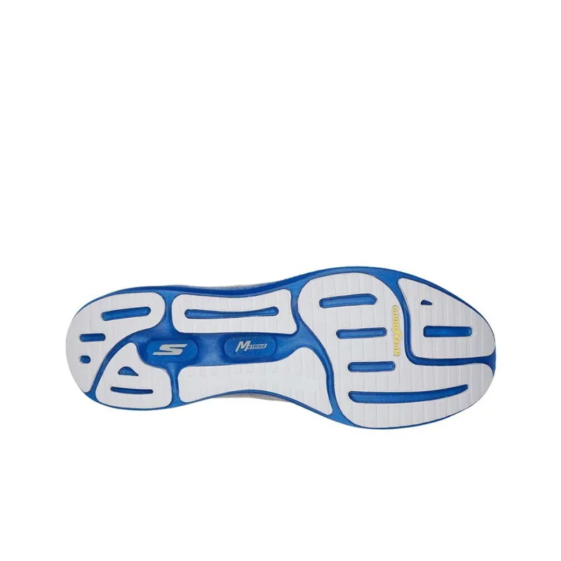 Skechers GO RUN Razor Cushioning Anti Slip And Wear Resistant Low Top Running Shoes Men's Gray Blue-4