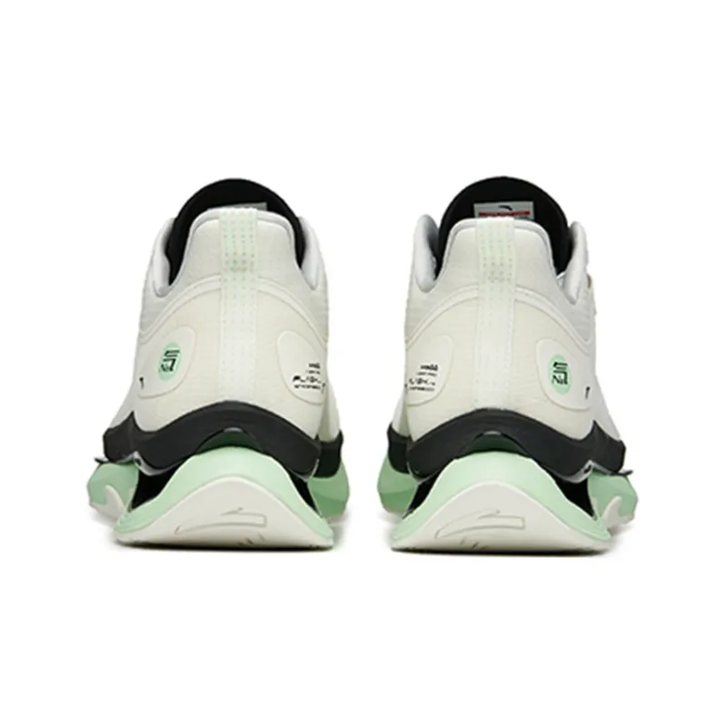 ANTA Running Shoes Men Low Top Ivory White/Bright Neon Green-3