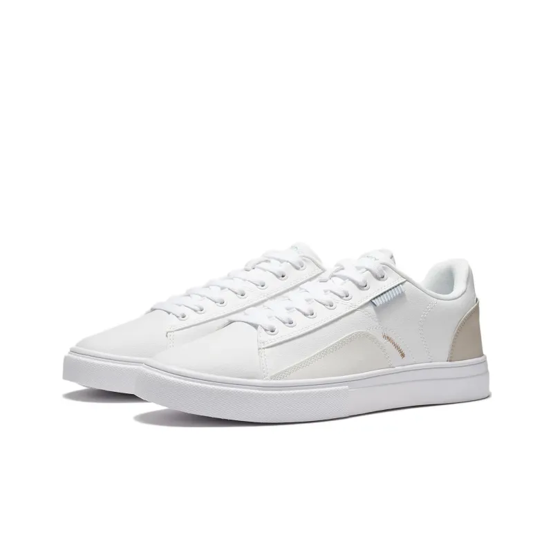 LiNing Slip Resistant, Abrasion Resistant, Breathable Low Top Skateboard Shoes Men's White-2