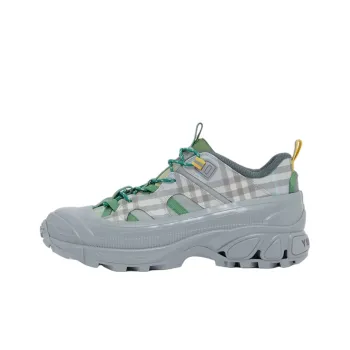 Burberry Arthur Low Top Check Sneaker Grey Green