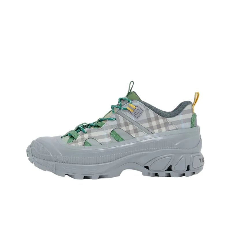 Burberry Arthur Low-Top Check Sneaker Grey Green-0