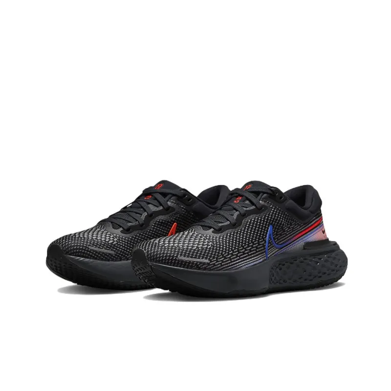 Nike ZoomX Invincible Run Flyknit Black Bright Crimson Racer Blue-2