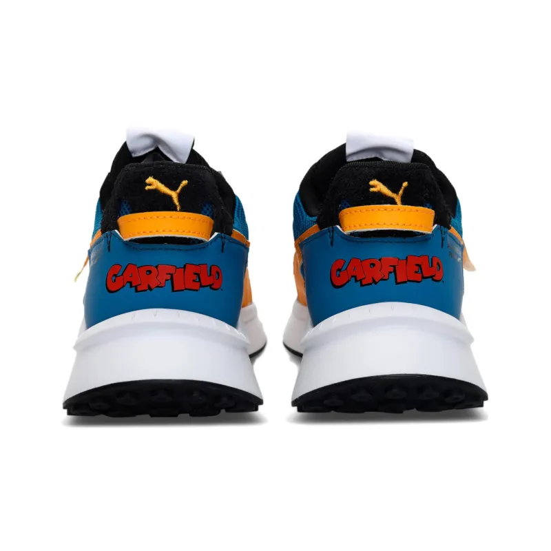 Garfiel x PUMA Wild Rider Anti-Slip And Wear-Resistant Lightweight Low-Top Casual Shoes Men's Blue Yellow-3